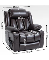 Streamdale Furniture 350 lbs Power Lift Recliner with Massage & Heating