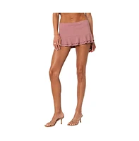 Edikted Women's Kobi Ruffled Mini Skirt