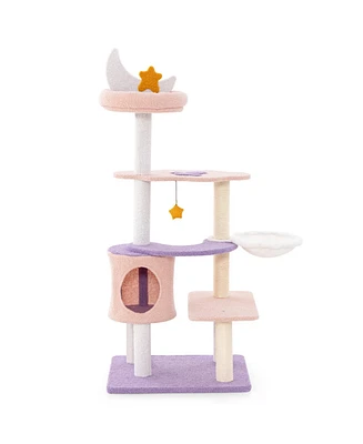 Slickblue Multi-level Cat Tower with Sisal Covered Scratching Posts