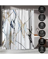 71x74 Abstract Shower Curtain