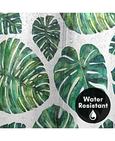 71x74 Botanical Shower Curtain - Tropical Leaves by Elena O'Neill