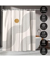 Americanflat 71x74 Geometric Shower Curtain