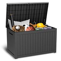 Waterproof 230 Gallon Outdoor Storage Box - Black