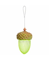 Costway Metal Acorn Wild Bird Feeder Outdoor Hanging Food Dispenser for Garden Yard