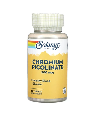 Solaray Chromium Picolinate Tablets, 500 mcg | 60 Count