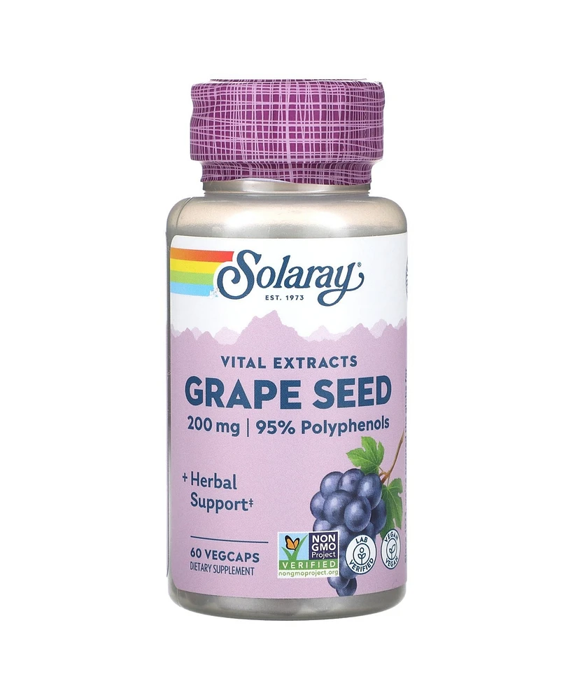 Solaray Vital Extracts Grape Seed 200 mg