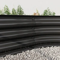 Large Metal Oval Raised Garden Bed