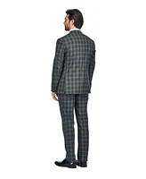 Slim Fit 3PC Elegant Check Men's Suit