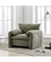 Simplie Fun Modern Style Chenille Oversized Armchair Accent Chair Single Sofa Lounge Chair