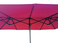 15' X 9' Double-Sided Patio Umbrella Outdoor