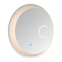 24 Inch Switch-Held Memory Led Mirror, Wall-Mounted Vanity Mirrors, Bathroom Anti-Fog Mirror