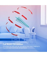 Iris Usa Woozoo Fan, Small Oscillating Desk Fan, Table Air Circulator, 3 Speeds, 52ft Max Air Distance, 12 Inches, 112° Adjustable Tilt