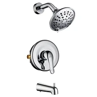 Casainc Bathtub Faucet Set with Tub Spout 4.84in Shower Head