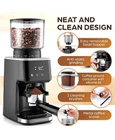 Zulay Kitchen Adjustable Commercial Burr Coffee Grinder