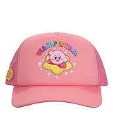 Kirby Men's Warp Star Pink Foam Trucker Hat