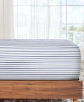 Printed Quatrefoil - 100% Organic Cotton Percale Twin Extra Long Sheets Set Deep Pocket,