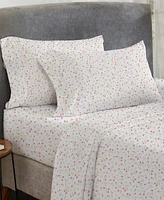Printed Quatrefoil - 100% Organic Cotton Percale Sheets King Size Set - Deep Pocket,
