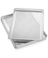 Gridmann 18" x 26" Commercial Grade Aluminum Perforated Baking Sheet Pan, Full Size Baking Tray - 6 Pans