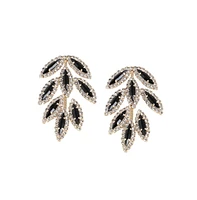 Sohi Women's Foliage Drop Earrings