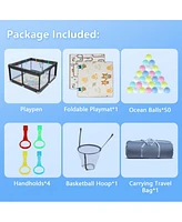 Baby Playard Cloth Playpen for Indoor/Outdoor Use