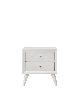 Simplie Fun Cerys Nightstand White Finish