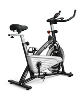 Slickblue Indoor Exercise Cycling Bike with Heart Rate and Monitor