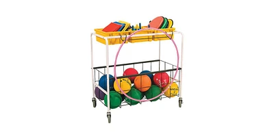 Kaplan Early Learning Mobile Metal Frame Ball Cart