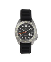 Nautis Global Dive Rubber-Strap Watch w/Date