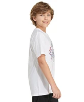 adidas Big Boys Cotton Short-Sleeve Slime Logo Graphic T-Shirt