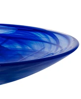 Kosta Boda 15" Contrast Dish Blue Serve Ware