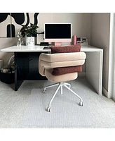 Yescom Office Desk Chair Mat for Carpets Low Pile 36" x 48" Pvc Floor Mat Protector with Lip Eco-friendly 48" x 36" Computer Chair