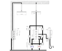 Luxury Thermostatic Mixer Shower System Combo Set Shower Head And Handshower