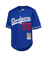 Mitchell & Ness Big Boys and Girls Orel Hershiser Royal Los Angeles Dodgers Cooperstown Collection Mesh Batting Practice Jersey