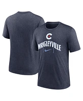 Nike Men's Heather Chicago Cubs City Connect Tri-Blend T-Shirt