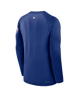 Nike Men's Royal New York Mets Authentic Collection Game Time Raglan Performance Long Sleeve T-Shirt