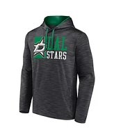 Fanatics Men's Charcoal Dallas Stars Never Quit Pullover Hoodie