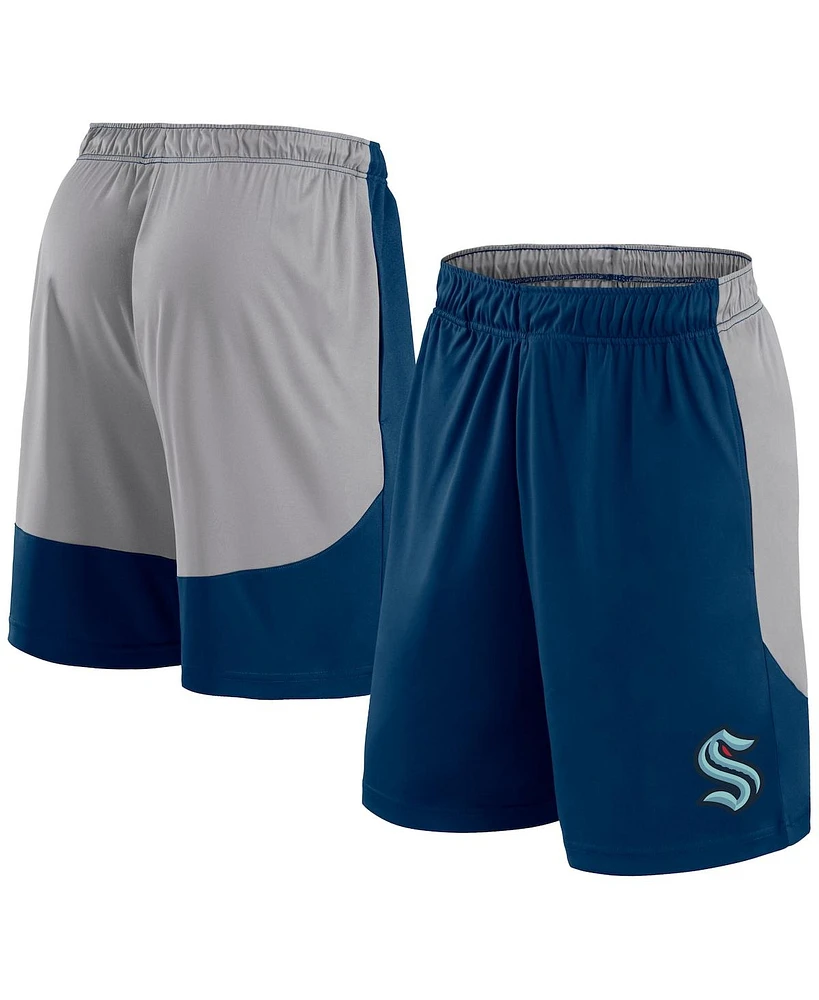 Fanatics Men's Deep-Sea Seattle Kraken Go Hard Shorts