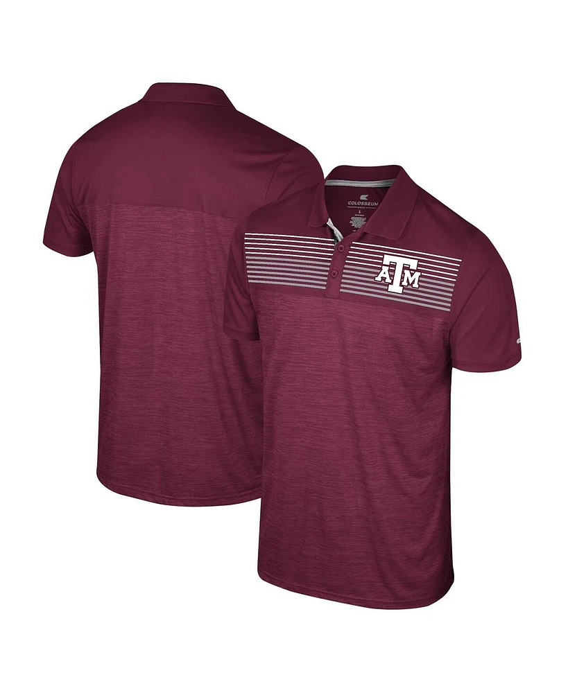 Colosseum Men's Maroon Texas A M Aggies Langmore Polo