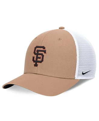 Nike Men's San Francisco Giants Khaki Trucker Adjustable Hat