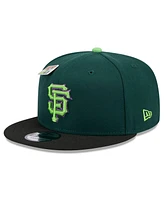 New Era Men's Green/Black San Francisco Giants Sour Apple Big League Chew Flavor Pack 9FIFTY Snapback Hat