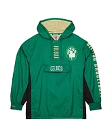 Mitchell Ness Men's Kelly Boston Celtics Big Tall Hardwood Classics Team Og 2.0 Anorak Hoodie Quarter-Zip Windbreaker Jacket