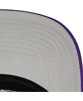 Mitchell Ness Men's Los Angeles Lakers Hardwood Classics Blocker Foam Front Trucker Snapback Hat