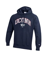 Champion Men's UConn Huskies Vault Late Night Reverse Weave Pullover Hoodie