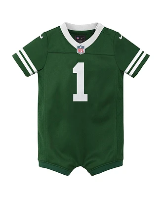 Newborn Infant Nike Ahmad Sauce Gardner Legacy New York Jets Game Romper Jersey