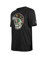 New Era Men's Black San Diego Padres Sugar Skulls T-Shirt