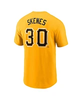 Nike Men's Paul Skenes Gold Pittsburgh Pirates Fuse Name Number T-Shirt