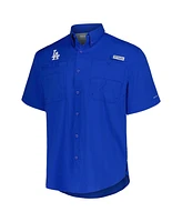 Columbia Men's Royal Los Angeles Dodgers Tamiami Omni-Shade Button-Down Shirt