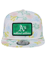 New Era Men's White Oakland Athletics Islander Golfer Snapback Hat