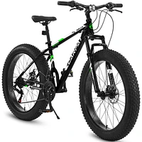 Streamdale Furniture 26" Fat Tire Mountain Bike with Full Shimano 21 Speed