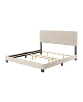 Amber & Emily Upholstered Modern King Bed